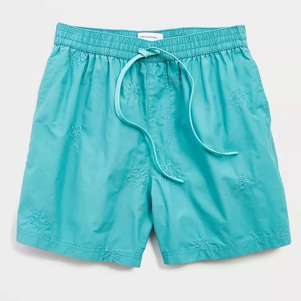 Urban Outfitters Embroidered 5” Nylon Icon Short
